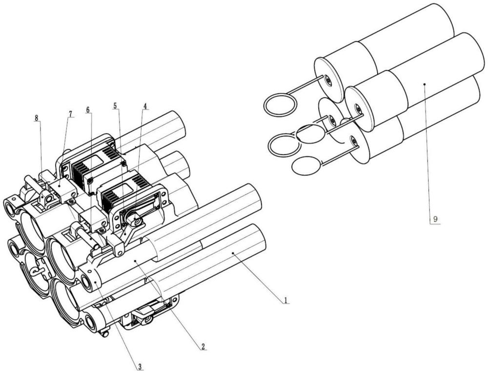 一种多筒式防暴发射器系统及使用方法与流程