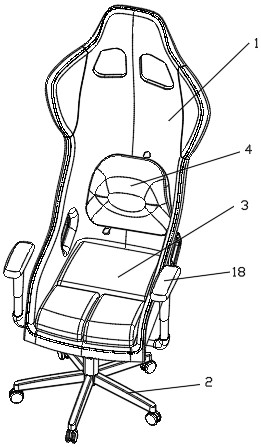一种多功能电竞椅的制作方法
