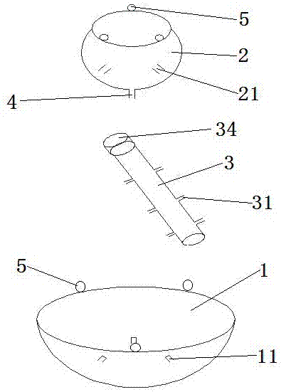 一种组装悬挂花盆的制作方法与工艺
