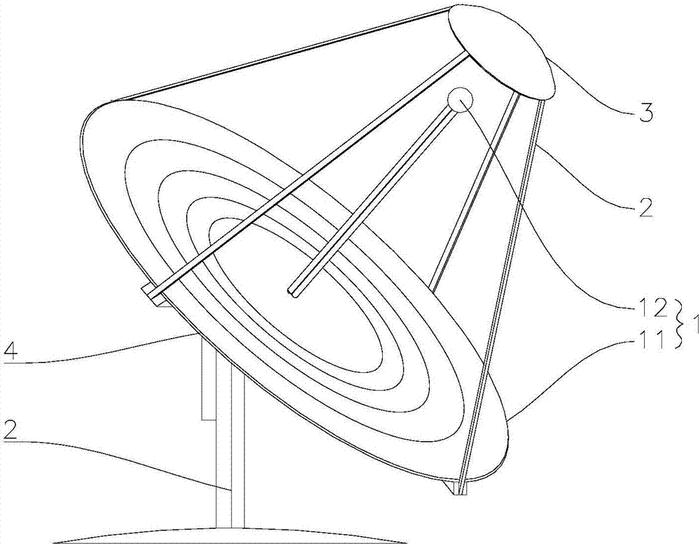 两次点聚焦的圆形菲涅尔型太阳能收集装置的制造方法