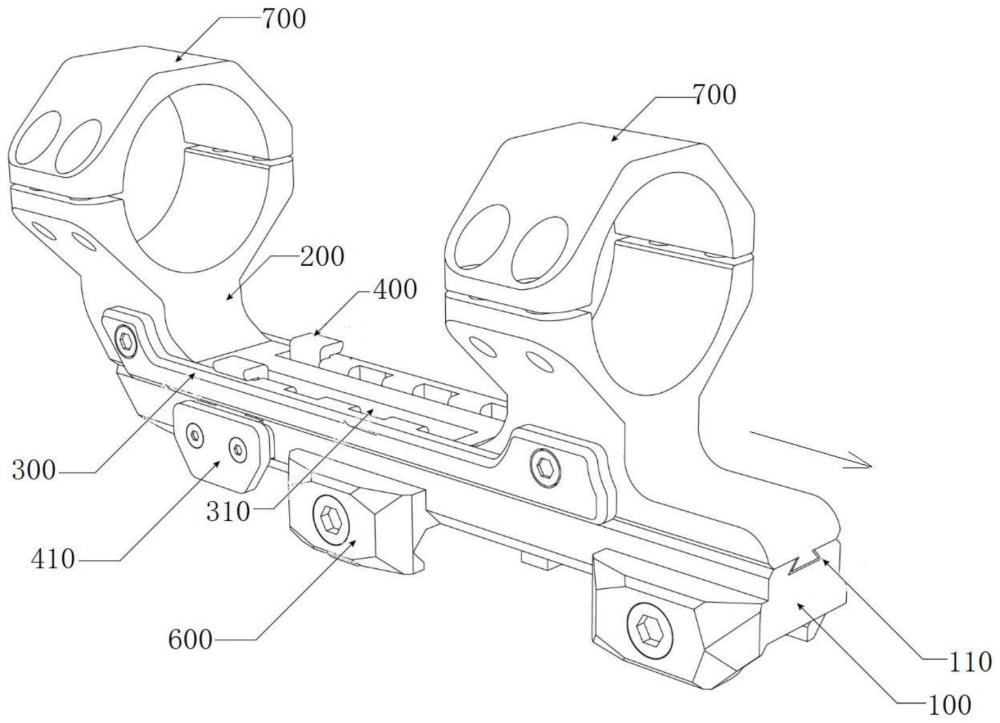 一种新型瞄准镜可调节一体支架的制作方法